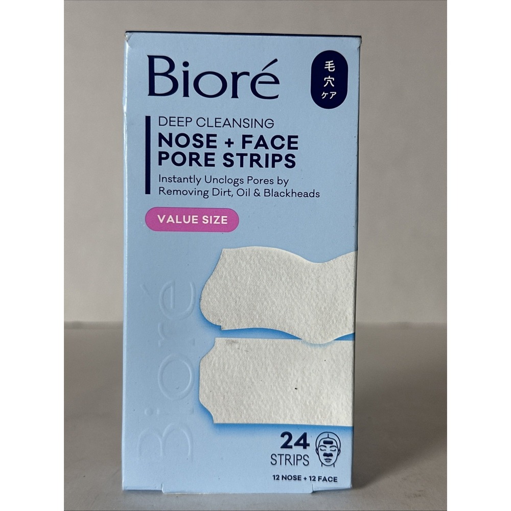 Nose+Face Blackhead Remover Strips, Deep Cleansing Strips for Nose, Chin.